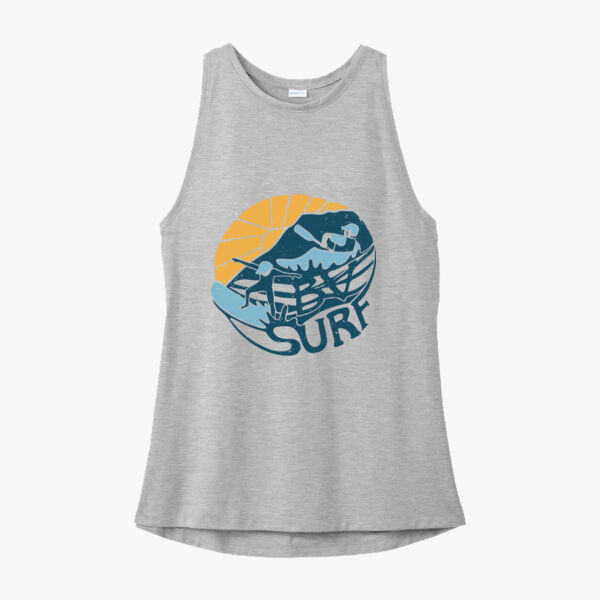 BV Surf - Ladies PosiCharge &#174; Tri Blend Wicking Tank Thumbnail