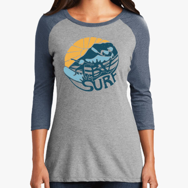 BV Surf - Women's Perfect Tri &#174; 3/4 Sleeve Raglan Thumbnail